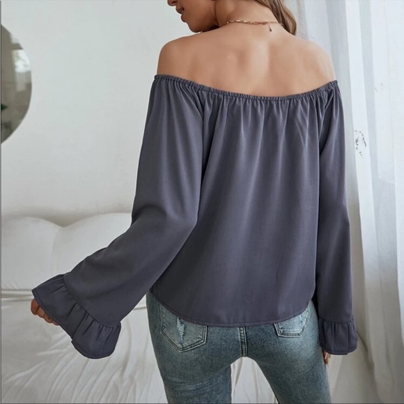 Gray bohemian top - Picture 4 of 4